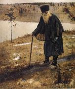 Nesterov Nikolai Stepanovich Recluse Sweden oil painting artist